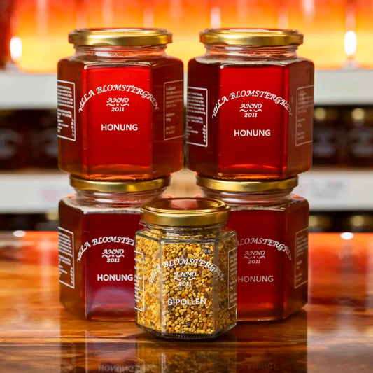 2 kg flytande honung + 110g bipollen för 599kr ink. fri frakt!