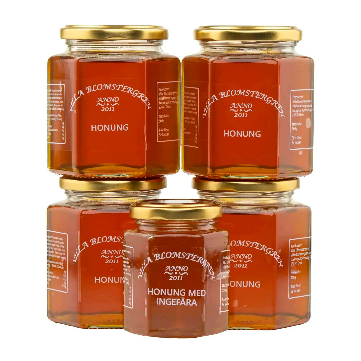 2 kg flytande honung + 250g honung med ingefära för 579kr ink. fri frakt!