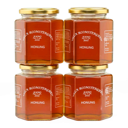 Flytande honung 2 kg (4×500 g) – Svensk RAW honung