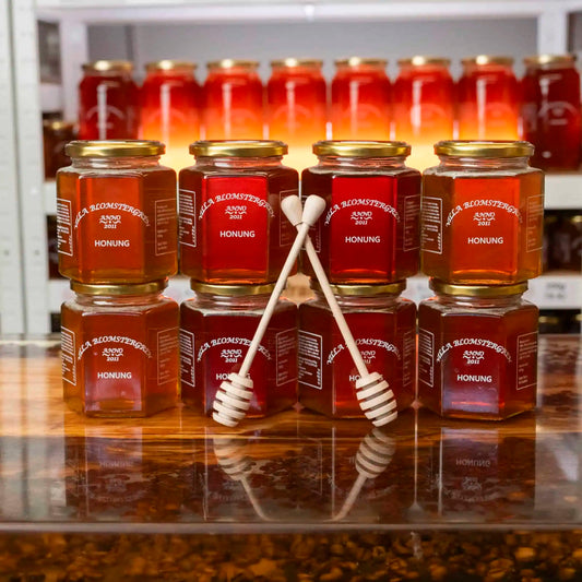 4 kg flytande honung + 2 honungspinnar – Fri frakt 998 kr