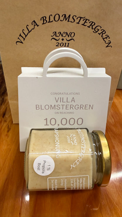 250 g Ljungfruhonung med 1% Propolisbost – Premium Honung med Naturlig Styrka