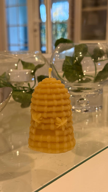 شمعة من شمع العسل - قبة من القش