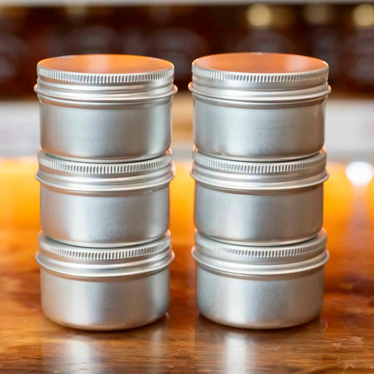 Aluminiumburk 50 ml – 6-pack | För bivaxsalva & hudvård