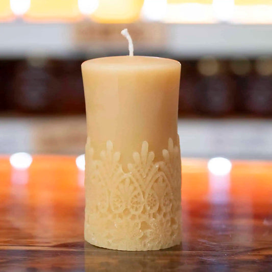 شموع شمع العسل – زهرة الدانتيل الملكية