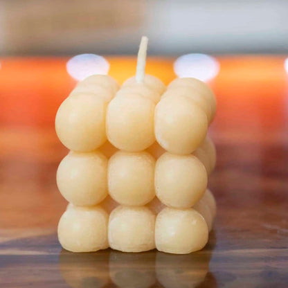 Bivaxljus Bubbelkub – 100 g i 100 % svenskt bivax