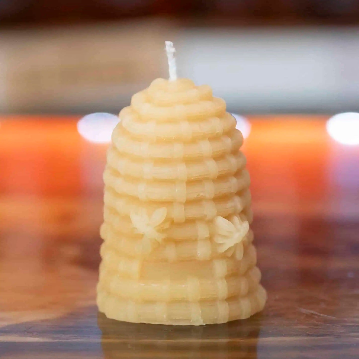 شمعة من شمع العسل - قبة من القش