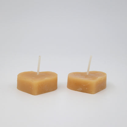 Bivaxljus – Honey Hearts (5-pack)