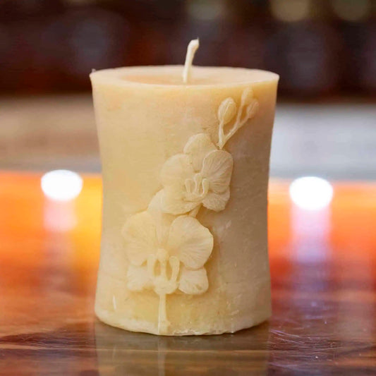 Bivaxljus Orkidé – Blockljus 250 g